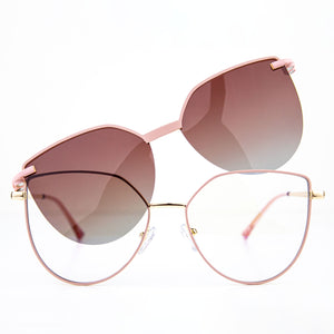 Rosy Gleam - Gafa 2 en 1 para Dama con Blue Protect