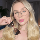 Rosy Gleam - Gafa 2 en 1 para Dama con Blue Protect