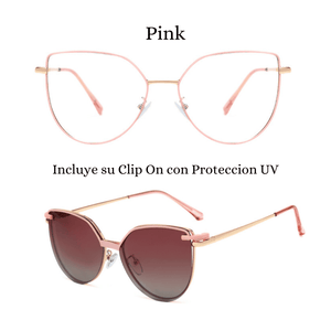 Rosy Gleam - Gafa 2 en 1 para Dama con Blue Protect