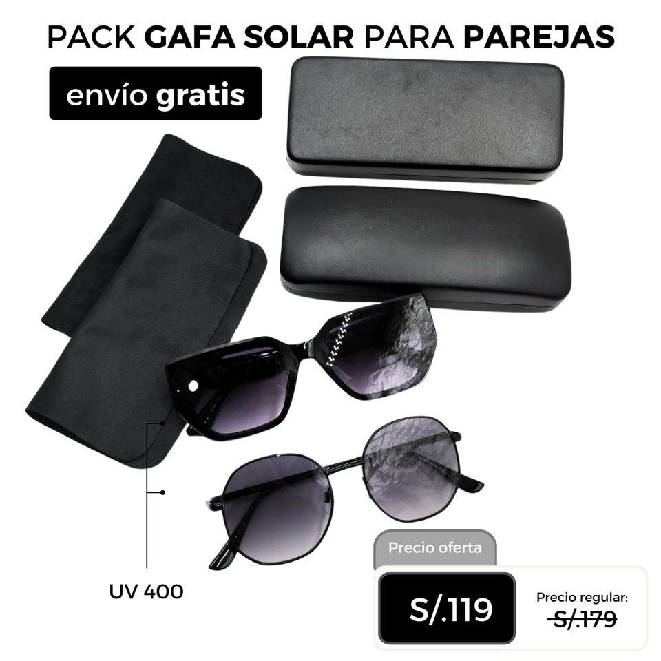 Pack Solar 2x1 Para parejas (Edición San Valentín)-