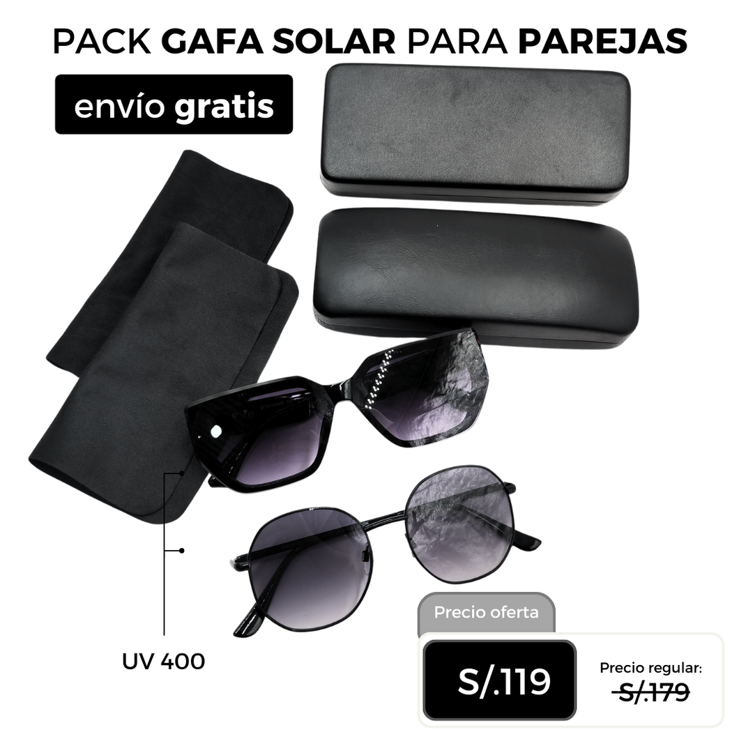 Pack Solar 2x1 Para parejas (Edición San Valentín)-